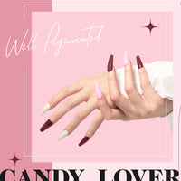 Candy Lover Gel Nail Polish Set with Top and Base Coat & Matte Coat, 16 Colors Natural Quick Dry Long-Lasting Gel Polish, Soak off UV Spring Summer Gel Nail Polish Gift for Girls Women for Home Salon