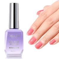 Gellen Gel Nail Polish, 18ml Coral Pink Jelly Nail Polish Soak off UV LED Nail Gel Polish Nail Art Manicure Salon at Home DIY Gel, Valentine Gifts for Women Girls