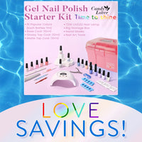 Candy Lover Gel Nail Polish Kit with UV Lamp, Natural Quick Dry Longer-lasting Nail Polish Sets, 15 Colors Gel Polish Starter Kit, Nail Polish Kit Gel Nail Polish Sets Gift Girl Teen Lady Women