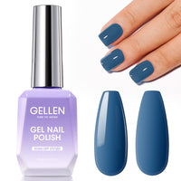 Gellen Gel Nail Polish, 18ml Haze Blue Nail Polish Soak Off UV LED Nail Gel Polish Nail Art Manicure Salon at Home DIY Gel, Christmas Gifts for Women Girls