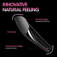 Gellen Long Coffin Fake Nail Tips for Press on Nails, 504Pcs Soft Gel Tips for Nail Extensions Full Cover Pre-shaped 12 Sizes Clear False Nails for Nail Art