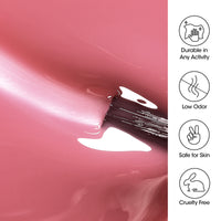 Gellen Jelly Gel Nail Polish, 18ML Sheer Dark Pink Gel Polish UV Light Soak off Translucent Nail Polish Salon Manicure DIY Nail Art, Christmas Gifts for Women Girls