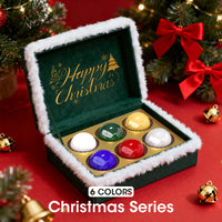 Gellen Nail Polish, Quick Air Dry 6 Colors Nail Lacquer Set Festive Xmas Nail Polish Set for Nail Manicure DIY Art Home, No UV Light Needed, 0.33 Fl.oz