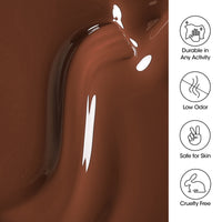 Gellen Gel Nail Polish, 18ml Brown Chocolate Nail Polish Soak Off UV LED Nail Gel Polish Nail Art Manicure Salon at Home DIY Gel, Christmas Gifts for Women Girls