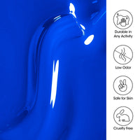Gellen Gel Nail Polish, 18ml Electric Blue Nail Polish Soak Off UV LED Nail Gel Polish Nail Art Manicure Salon at Home DIY Gel, Christmas Gifts for Women Girls