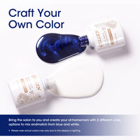 Gellen White Gel Nail Polish and Shimmer Blue Gel Polish, 10ml Sparkle Silver Nail Polish Soak Off No Wipe UV Gel for Nail Art Salon Manicure DIY, Christmas Gifts for Women