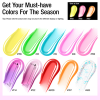 Candy Lover Poly Nail Gel Kit with UV Light, 10 Neon Rainbow Color Changing Glow in Dark Colors Gel, Poly Nail Extension Starter Kit for Beginners with Everything