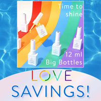 Perfect Summer Gel Nail Polish, 12 Colors Gel Polish Neon Rainbow Soak Off UV Nail Polish Gel, Manicure DIY Salon Nail Art Gift for Women Girls