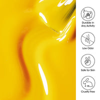Gellen Gel Nail Polish, 18ml Yellow Nail Polish Soak Off UV LED Nail Gel Polish Nail Art Manicure Salon at Home DIY Gel, Christmas Gifts for Women Girls