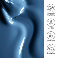 Gellen Gel Nail Polish, 18ml Haze Blue Nail Polish Soak Off UV LED Nail Gel Polish Nail Art Manicure Salon at Home DIY Gel, Christmas Gifts for Women Girls