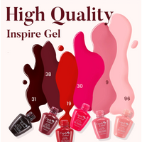 Candy Lover Gel Nail Polish Set, Dark Neon Pink Peach Color Gel Polish, Soak Off Nail Polish Home Salon Nail Art Manicure Gift Set for Women
