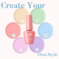 Candy Lover Gel Nail Polish Set, 6 Macaroon Spring Summer Colors Gel Polish, UV LED Soak Off Nai Polish, Nail Art DIY Salon Gifts Set for Women Girls