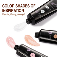 Candy Lover Poly Nail Gel, 3 Glitter Colors Poly Extension Nail Gel Set, Clear White Orange Pink Gel Extension Nail Kit