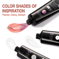 Candy Lover Poly Nail Gel, 3 Colors Poly Extension Gel Builder Nail Gel, Clear White Peach Changing Color Nail Thickening Solution