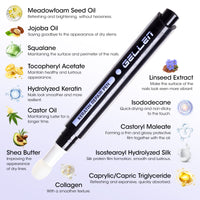 Gellen Nail Strengthener for Damaged Nails, Sponge Tip Designed Keratin Nail Repair Pen with Triple Protein Complex, Fast Absorbing Nail Hardener Treatment for Prevents Peeling & Ridges
