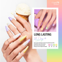 Candy Lover Nail Gel Polish, 6 Colors Classic Macaron Gel Polish Set, Soak Off UV LED Needed Nail Gel Set, Nail Art Gift for Women DIY Manicure