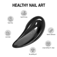 Candy Lover Poly Nail Extension Gel Set, 3 Colors Enhancement Black White Clear Nail Thickening Solution, Poly Extension Gel Builder Manicure Finger Poly Nail Gel Set for Nail Gift