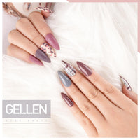 Gellen 6 Pcs Gel Nail Polish Kit - Nudes Grey Gel Polish Set Soak off LED Nail Lamp Light Nudes Gel Manicure Kit Gifts for Her