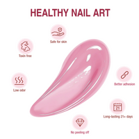 Candy Lover Poly Nail Gel, 3 Colors Nail Thickening Solution, Pink Poly Extension Gel Builder Nail Gel Set, Extension Nail Gel
