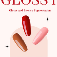 Candy Lover Gel Nail Polish Set, 6 Red Peach Brown Colors Quick Dry Long-lasting Gel Polish, Soak Off UV LED Nail Polish, Gel Nails Art Gift for Girls Women