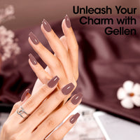 Gellen Gel Nail Polish, 18ml Gray Purple Nail Polish Soak Off UV LED Nail Gel Polish Nail Art Manicure Salon at Home DIY Gel, Christmas Gifts for Women Girls