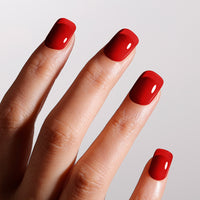 Gellen Jelly Gel Nail Polish, 18ML Sheer Hot Red Gel Polish UV Light Soak off Translucent Nail Polish Salon Manicure DIY Nail Art, Christmas Gifts for Women Girls