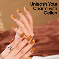 Gellen Gel Nail Polish, 18ml Fall Pumpkin Nail Polish Soak Off UV LED Nail Gel Polish Nail Art Manicure Salon at Home DIY Gel, Christmas Gifts for Women Girls