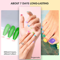 Nailshion Quick Air Dry Nail Polish Set, 16 Colors 10ML Nude Red Blue Green Nail Polish with Clear Base Top Coat and 35Pcs Remover Pads All Season Regular Nail Lacquer Gift for Women Girls