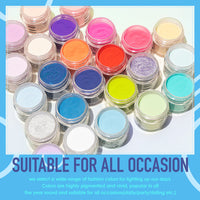 Gellen Dip Powder Nail Kit, 24 Colors Bright Red Pink Purple Glitter Dip Nail Powder Kit, Nail Art All Season Series Dip Powder Set DIY Salon Home Gift for Women