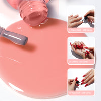 Gellen Gel Nail Polish Kit, Glossy Blue Yellow Purple Gel Polish, Soak off Gel Nail Kit for DIY Home Gel Manicure Set, 6 Colors Nail Polish Kit for Nail Art