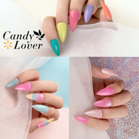 Candy Lover Dip Powder, 12 Colors Painted Dip Nail Powder Kit with Dust Brush and Nail File, Nail Art Spring Summer Series Dip Powder Nail Kit for Girls Women Manicure
