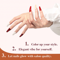 Candy Lover Gel Nail Polish Set, 6 Red Peach Brown Colors Quick Dry Long-lasting Gel Polish, Soak Off UV LED Nail Polish, Gel Nails Art Gift for Girls Women