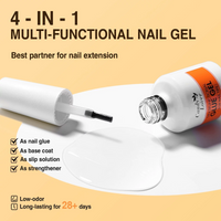 Candy Lover Gel X Nail Kit, 552 Pcs Full Cover Matte Fake Coffin Nail Tips Kit with 4-in-1 Nail Glue Gel and Nail Lamp, Acrylic Gel Nail Extension Kit, Gift for Girls Women
