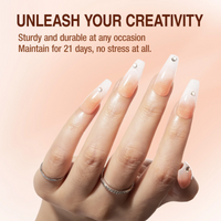 Candy Lover Poly Nail Gel, 3 Glitter Colors Poly Extension Nail Gel Set, Clear White Orange Pink Gel Extension Nail Kit