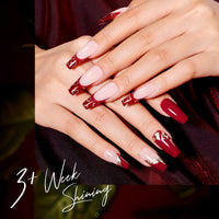 Gellen Red Gel Nail Polish, 6 Colors Red Burgundy Gel Polish Set Glitter Red Soak Off Nail Gel Kit for Valentine Nail Art Home Diy Manicure