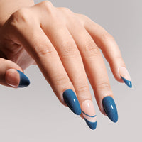Gellen Gel Nail Polish, 18ml Haze Blue Nail Polish Soak Off UV LED Nail Gel Polish Nail Art Manicure Salon at Home DIY Gel, Christmas Gifts for Women Girls