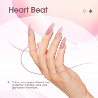 Gellen Jelly Gel Nail Polish Kit, 6 Transparent Nude Pink Colors Set, Soak off UV DIY Manicure Kit for Women