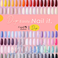 Candy Lover Dip Powder Nail Dip Powder Set, 12 Nail Dip Colors, Manicure Nail Art Dipping Powder Kit Creme Brulee Collection Nudes Pink Brown Nails Set
