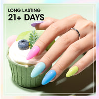 Gellen Nail Polish, Quick Air Dry 6 Colors Nail Lacquer Set Neon Colorful Nail Polish Set for Nail Manicure DIY Art Home, No UV Light Needed, 0.33 Fl.oz