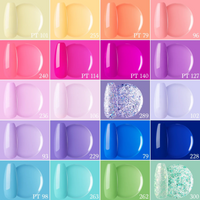 Perfect Summer Gel Nail Polish Kit, 20 Colors Gel Polish Macaron Soft Mist UV Nail Polish Gel Set with Glossy Base Top Coat Matte Coat, Manicure DIY Salon Nail Art Gift for Women Girls