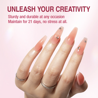 Candy Lover Poly Nail Gel, 3 Colors Nail Thickening Solution, Pink Poly Extension Gel Builder Nail Gel Set, Extension Nail Gel