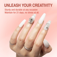 Candy Lover Poly Nail Gel, 3 Colors Poly Extension Gel Builder Nail Gel, Clear White Peach Changing Color Nail Thickening Solution