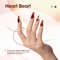 Gellen Jelly Gel Nail Polish Kit, 6 Transparent Brown Red Colors Gel Polish Set, Manicure and Nail Art DIY Gifts for Women