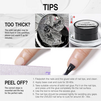 Candy Lover Solid Nail Glue Gel 1Pc 15g with Steel Push