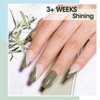 Gellen Green Gel Nail Polish, 6 Colors Sage Green Misty Gray Baby Blue Gel Polish Set Forest Green Lime Olive Soak Off Nail Gel Kit for Fall Winter Nail Art Home Diy Manicure