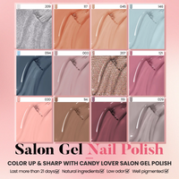 Candy Lover Gel Nail Kit with UV LED Lamp, Natural Quick Dry Gel Polish, 12 Colors Soak Off Gel Polish Starter Home Kit with Base Top Coat Gel Polish Set, Nail Art Accessories Free Storage Box
