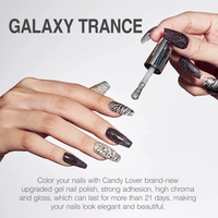 Candy Lover Gel Nail Polish, 6 Glitter Colors Nail Gel Polish Set, Quick Dry Long Lasting Soak off Gel Nails Set