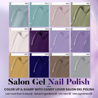Candy Lover Gel Nail Polish Starter Kit with LED UV Light, 12 Colors Gel Polish, Natural Quick Dry Long-Lasting Gel Nail Polish Sets, Romance and Cool Series Nail Gel Kit Gift Girl Lady Women