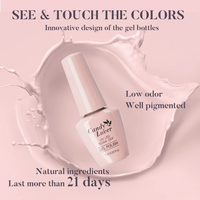 Candy Lover Gel Nail Polish Set, 6 Classic Elegant Nudes Grey White Pastel Colors Gel Polish, Soak Off Nail Polish, Gel Nail Art Gift Set for Women Girls