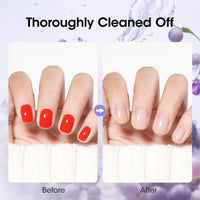 Gellen Nail Polish Remover, 180ML Non Acetone Gentle Nail Polish Remover for Regular Nail Polish, Wine Scent Nail Polish Remover with Easy Push-down Pump, 6.34 fl oz